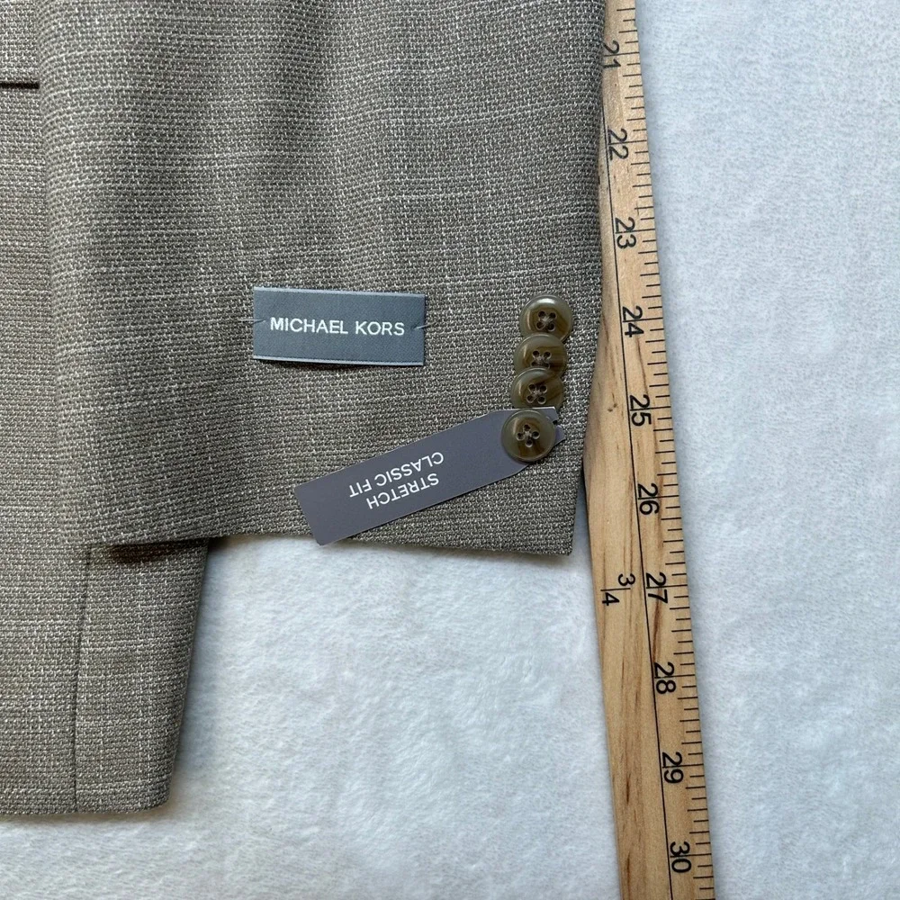 Michael Kors Kent Tan Sport Coat‎ Mens 42L 42 Classic-Fit $295 NEW